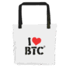 I Love BTC Tote bag