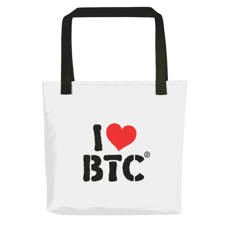 I Love BTC Tote bag
