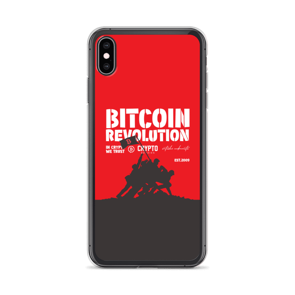 iphone case iphone xs max case on phone 6096cc5f31321 - Bitcoin Revolution iPhone Case