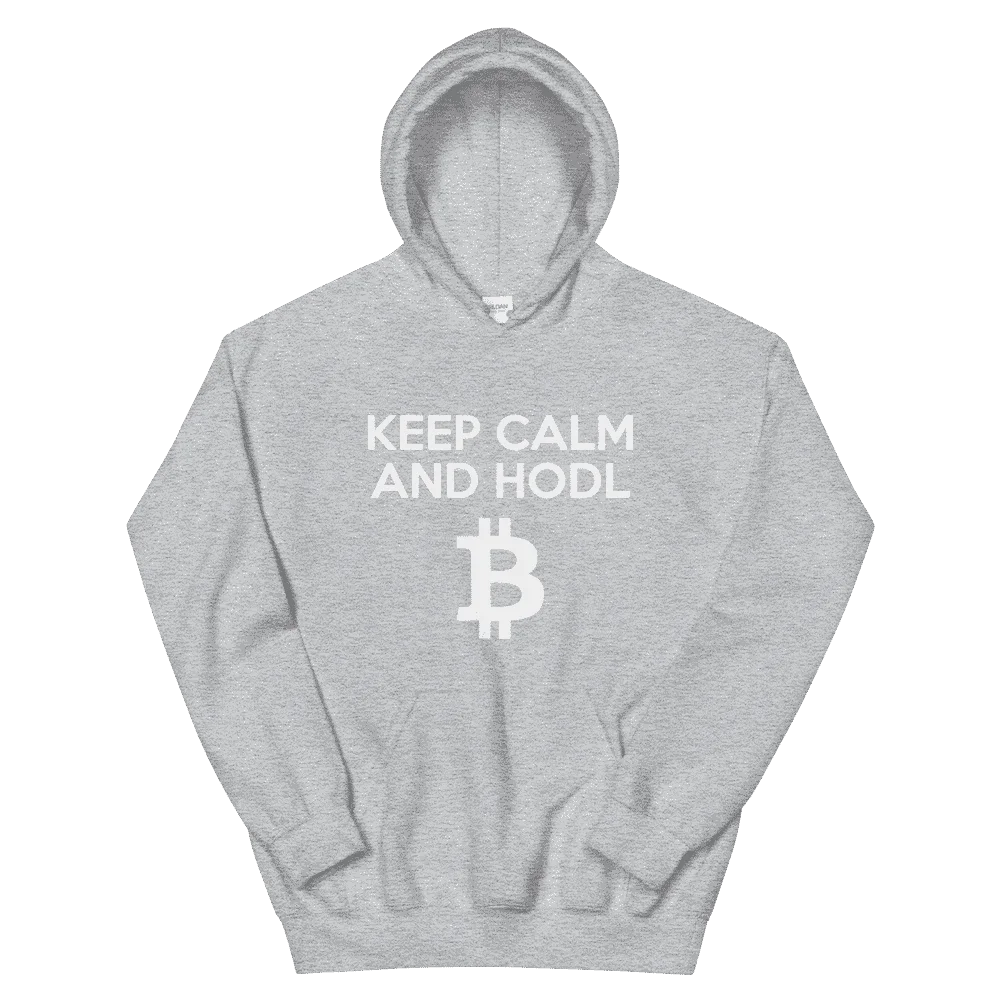KEEP CALM & HODL BTC Hoodie - Image 3