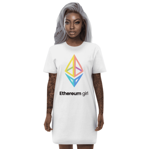 t shirt dress ethereum girl - Ethereum Girl T-shirt Dress