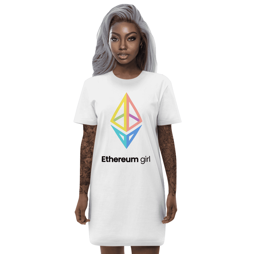 t shirt dress ethereum girl - Ethereum Girl T-shirt Dress