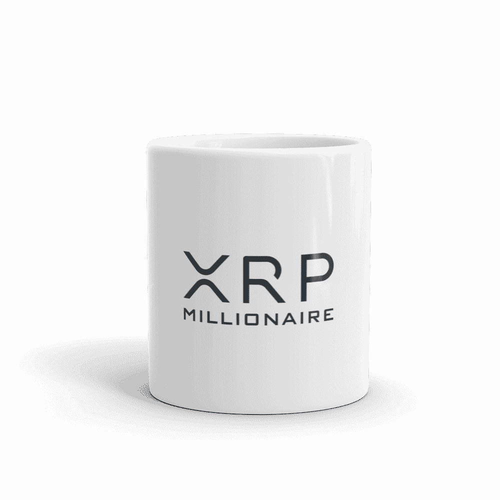 white glossy mug 11oz front view 6096bf2b2bbad - XRP Millionaire mug