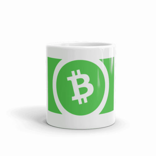 white glossy mug 11oz front view 6096c1b8aa0cb - Bitcoin Cash mug