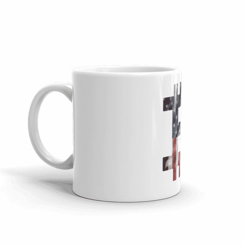 white glossy mug 11oz handle on left 6096b75a33ea0 - Bitcoin USA Flag mug