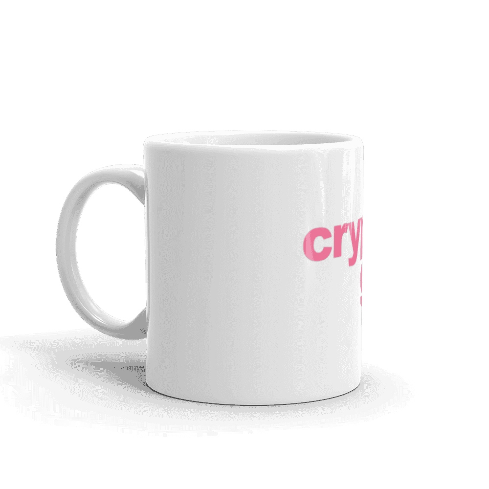 white glossy mug 11oz handle on left 6096baa063d21 - Crypto Girl mug