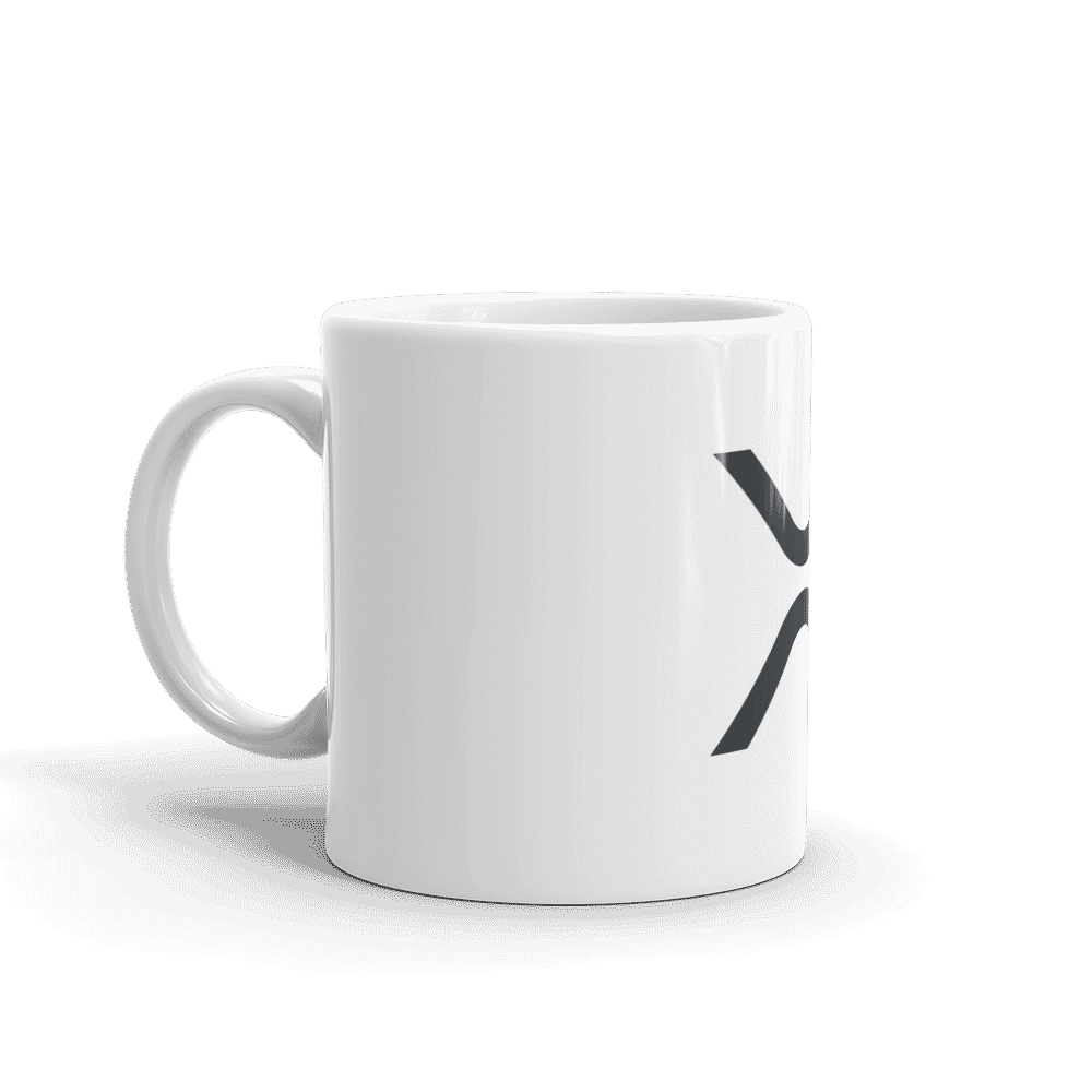 white glossy mug 11oz handle on left 6096bf90c1662 - XRP Logo mug