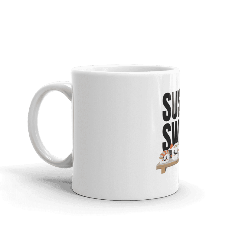 white glossy mug 11oz handle on left 6096c11acaa7d - Sushi Swap mug