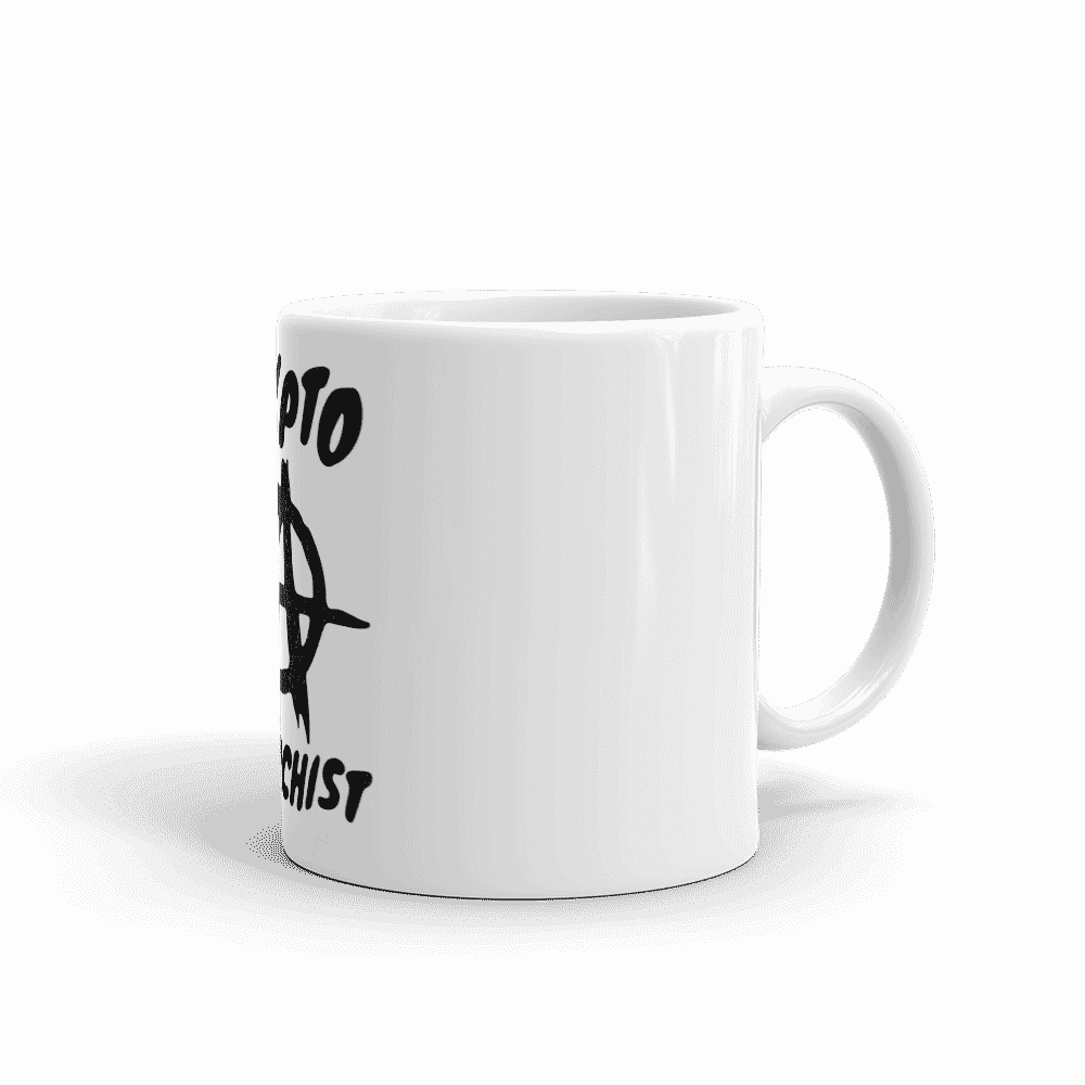 white glossy mug 11oz handle on right 6096bc54a1470 - Crypto Anarchist mug