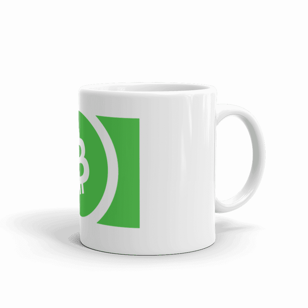 white glossy mug 11oz handle on right 6096c1b8aa155 - Bitcoin Cash mug