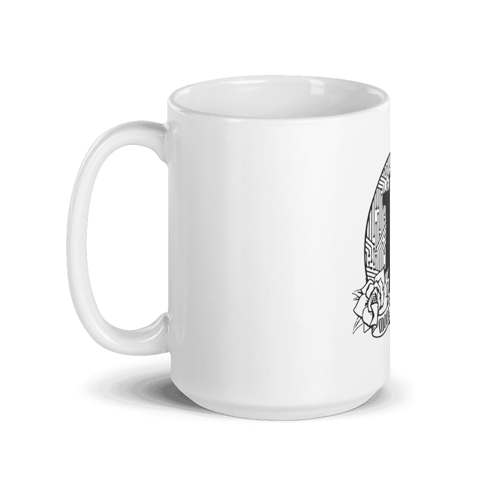 white glossy mug 15oz handle on left 6096bdc676b6d - Bitcoin: Money is Power mug