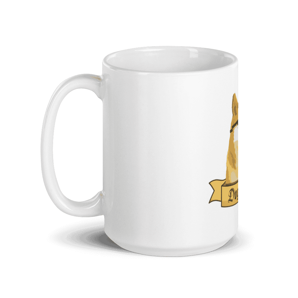 white glossy mug 15oz handle on left 6096c0b545cd6 - Doge to the Moon mug