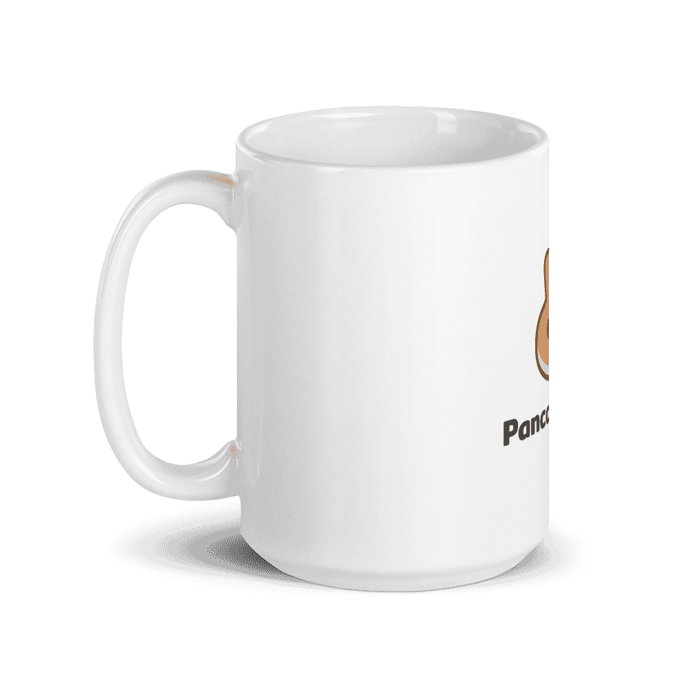 white glossy mug 15oz handle on left 609be3aa0e7d8 - PancakeSwap mug