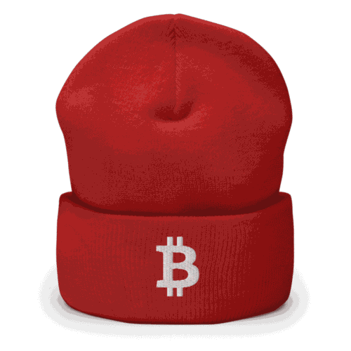 Bitcoin Logo Cuffed Beanie