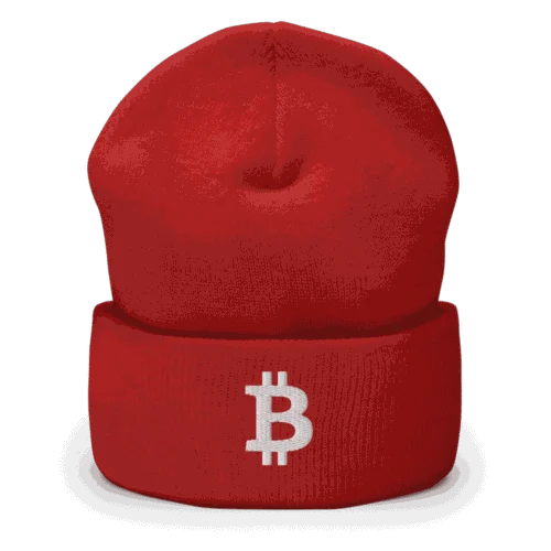 Bitcoin Logo Cuffed Beanie