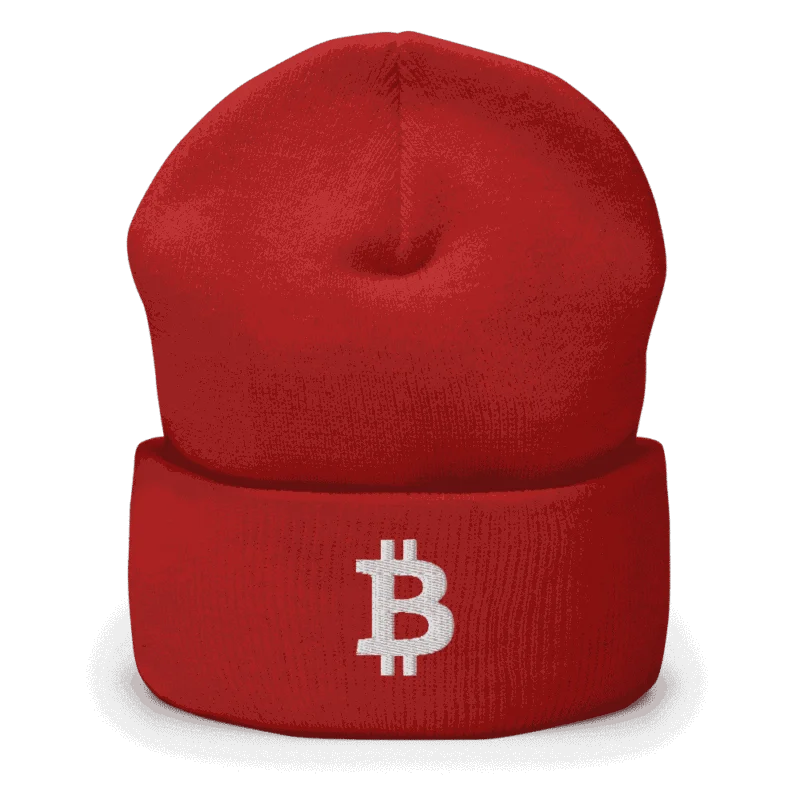 Bitcoin Logo Cuffed Beanie