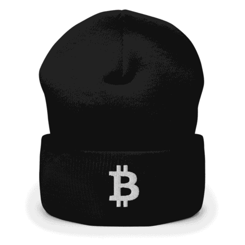 Bitcoin Logo Cuffed Beanie