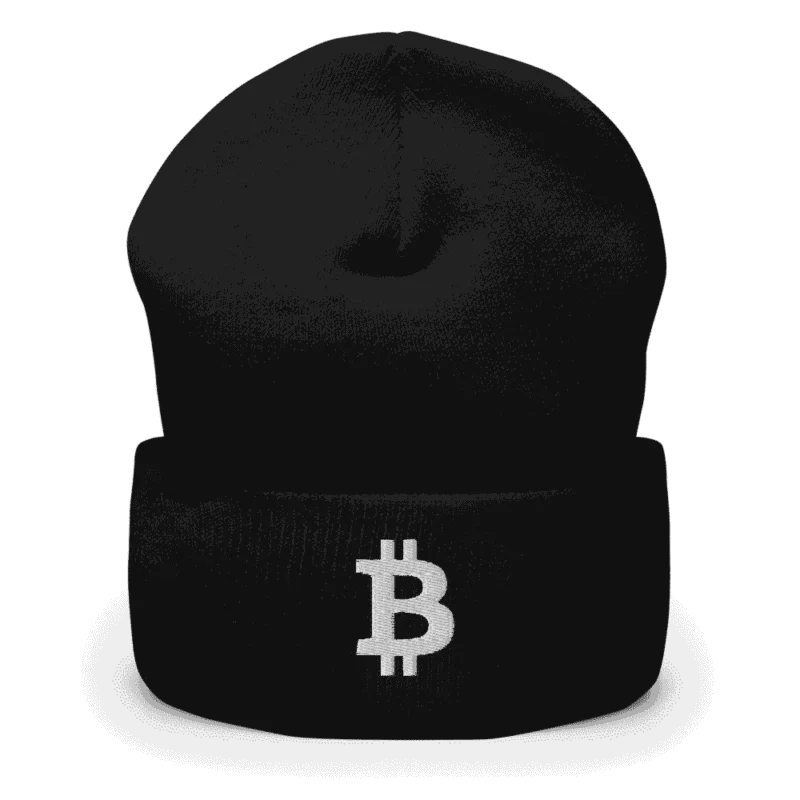 Bitcoin Logo Cuffed Beanie
