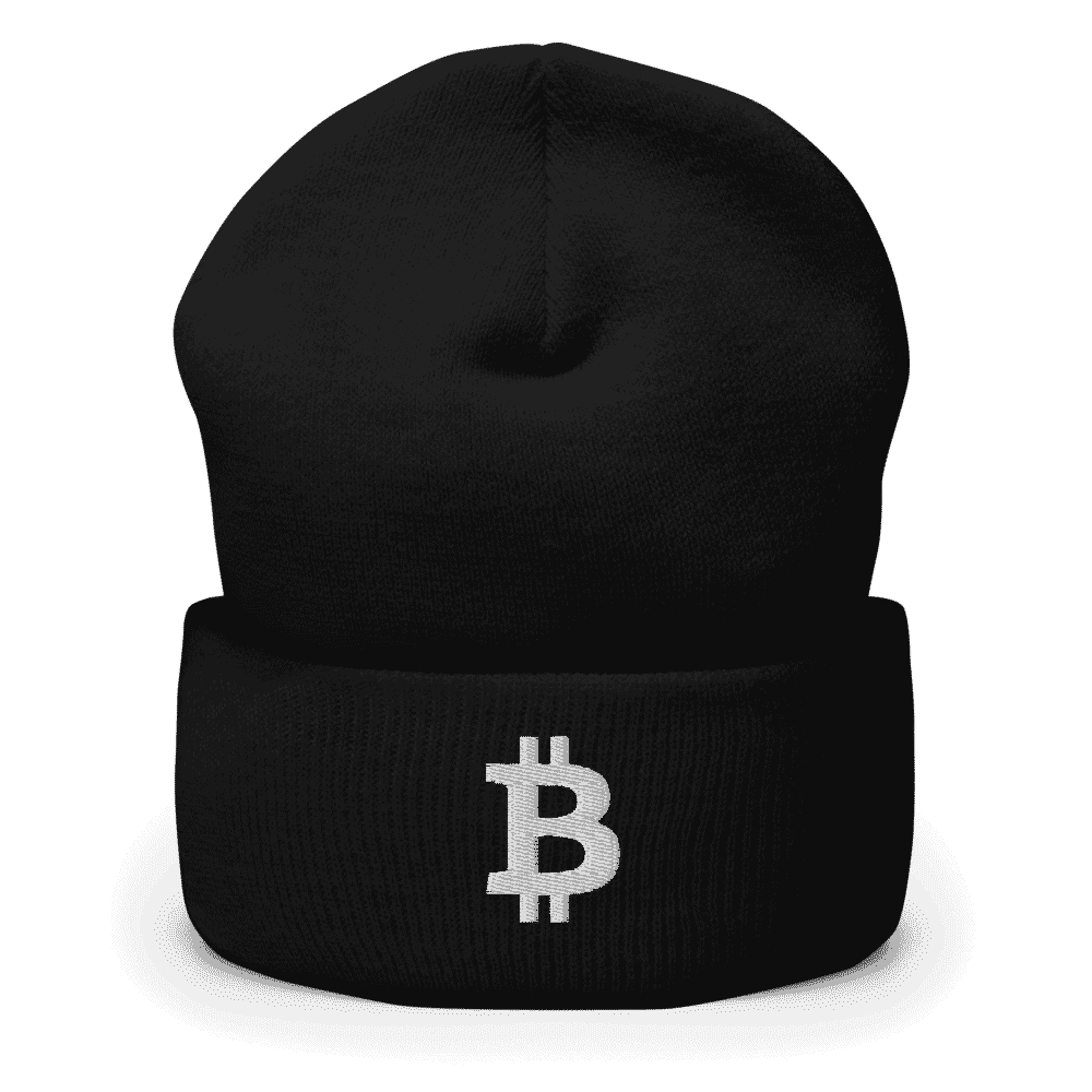 Bitcoin Logo Cuffed Beanie