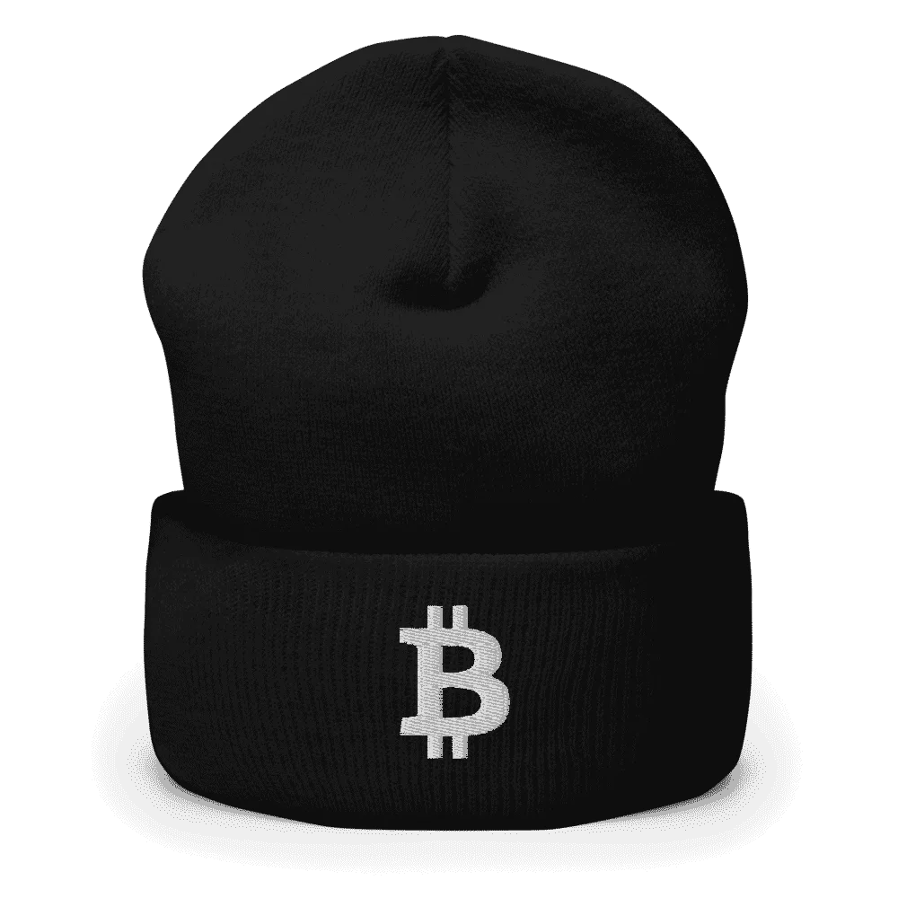 Bitcoin Logo Cuffed Beanie
