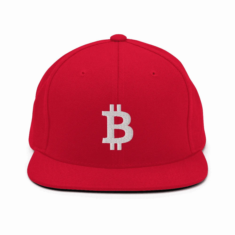 Bitcoin Logo Snapback Hat - Image 2