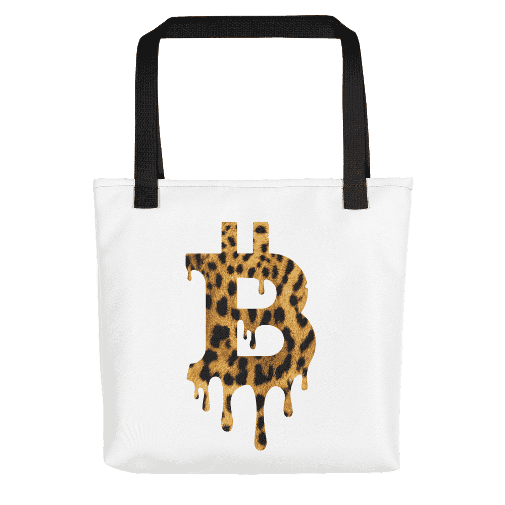 Bitcoin Melting Leopard x Fashion Tote bag