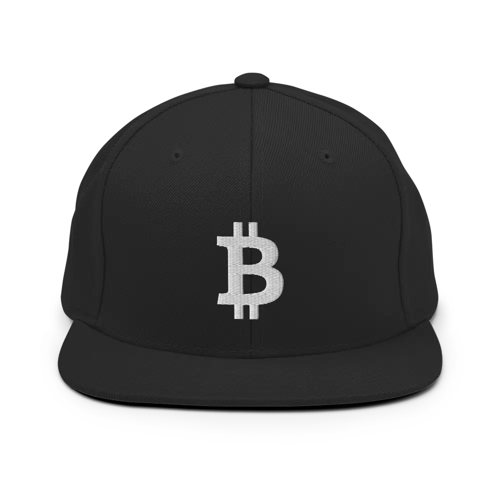 classic snapback black front 60ba7e3246538 - Bitcoin Logo Snapback Hat