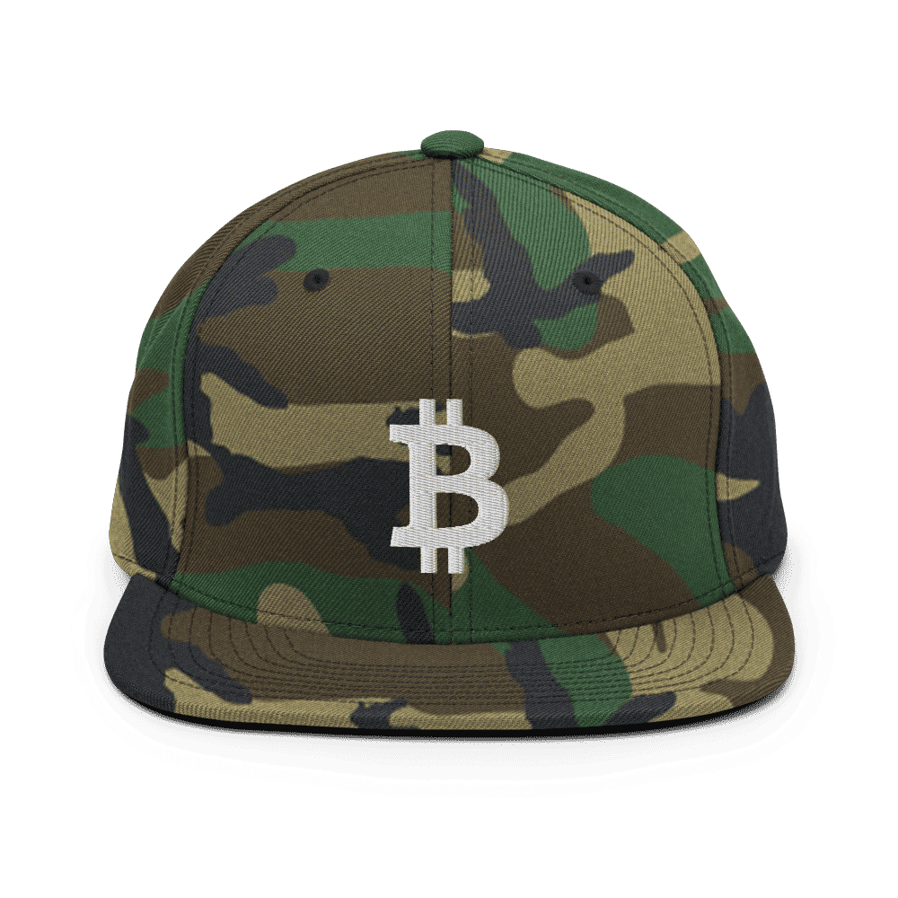 classic snapback green camo front 60ba7e32467e9 - Bitcoin Logo Snapback Hat