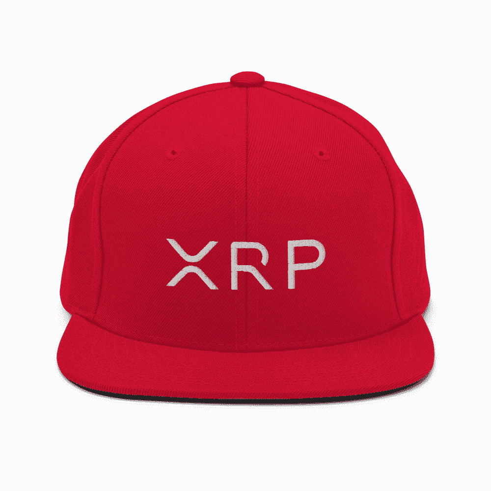 classic snapback red front 60ba855d58384 - XRP Logo Snapback Hat