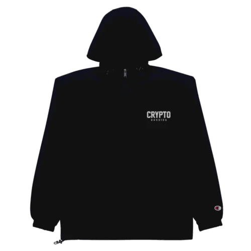Crypto Goodies x Champion Packable Jacket (Black)