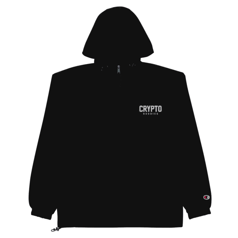 Crypto Goodies x Champion Packable Jacket (Black)