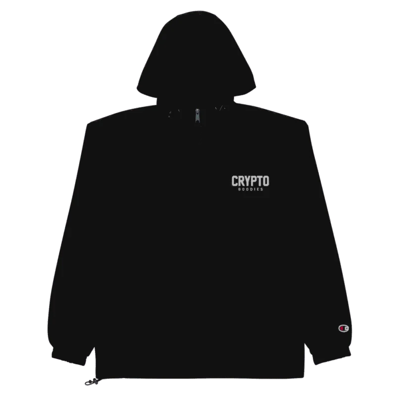 Crypto Goodies x Champion Packable Jacket (Black)
