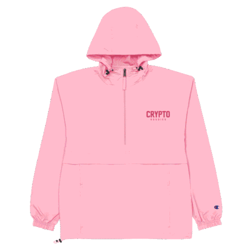 Crypto Goodies x Champion Packable Jacket (Pink)