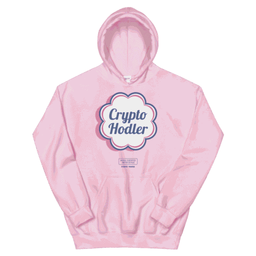 Crypto Hodler Pink Hoodie