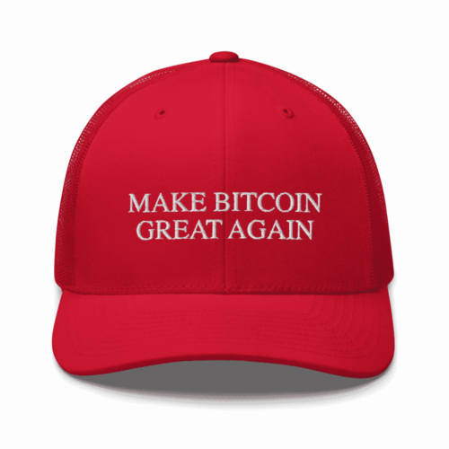 retro trucker hat red front 60dddd670f264 - Make Bitcoin Great Again Trucker Cap