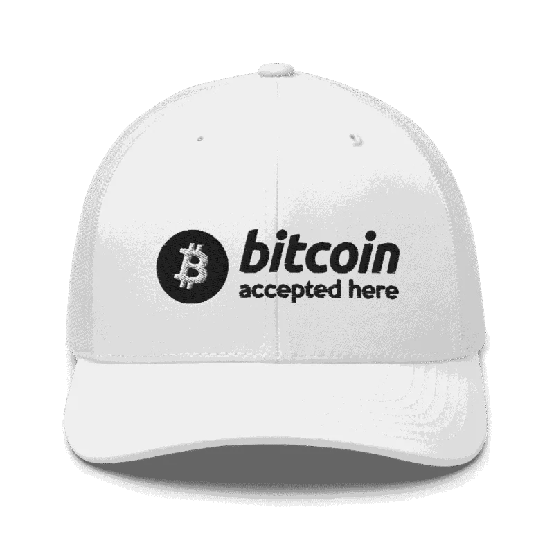 Bitcoin Accepted Here Trucker Cap