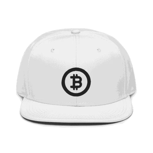 Bitcoin Circle Logo (BLK) Snapback Hat