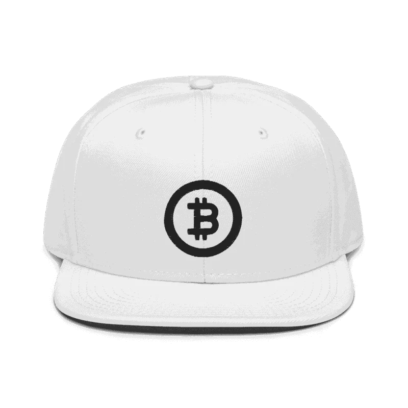 Bitcoin Circle Logo (BLK) Snapback Hat