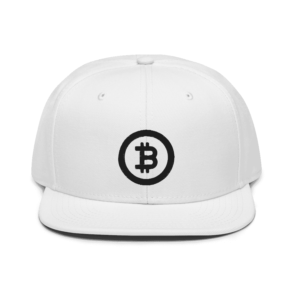 Bitcoin Circle Logo (BLK) Snapback Hat