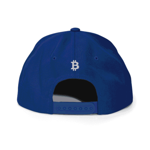 Bitcoin Logo Blue Snapback Hat