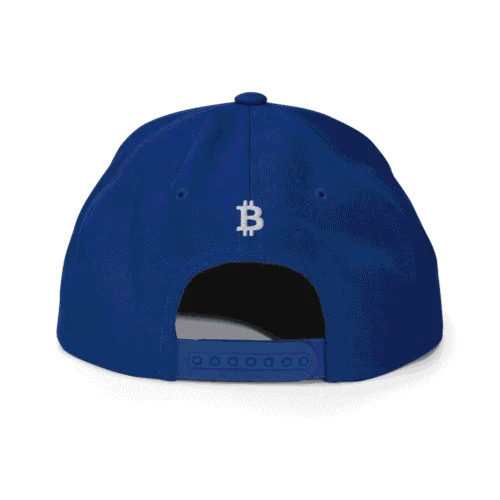 Bitcoin Logo Blue Snapback Hat
