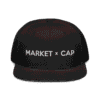 Market Cap Black Snapback Hat