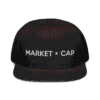 Market Cap Black Snapback Hat
