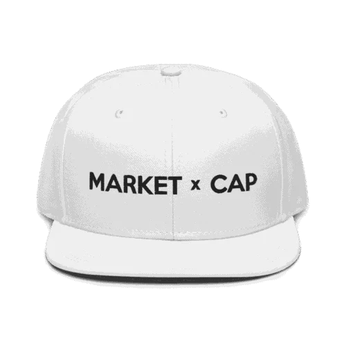 Market Cap White Snapback Hat