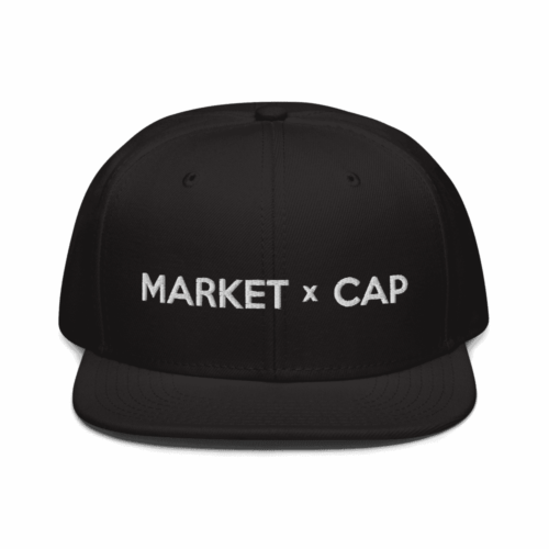 snapback black front 612d483417d25 - Market Cap Black Snapback Hat