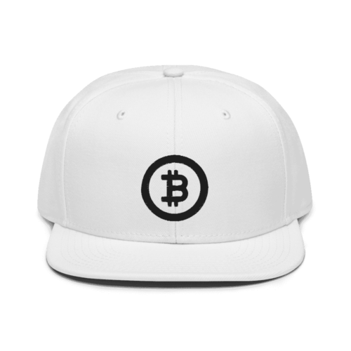 snapback white front 612a1db95abcb - Bitcoin Circle Logo (BLK) Snapback Hat