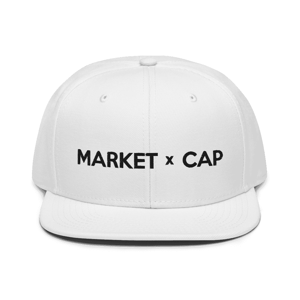 snapback white front 612d4793ccf07 - Market Cap White Snapback Hat