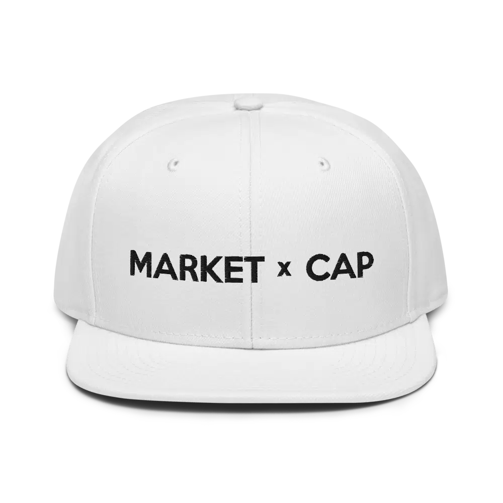 snapback white front 612d4793ccf07 - Market Cap White Snapback Hat