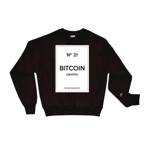 Bitcoin Nº21 x Satoshi Nakamoto Champion Sweatshirt