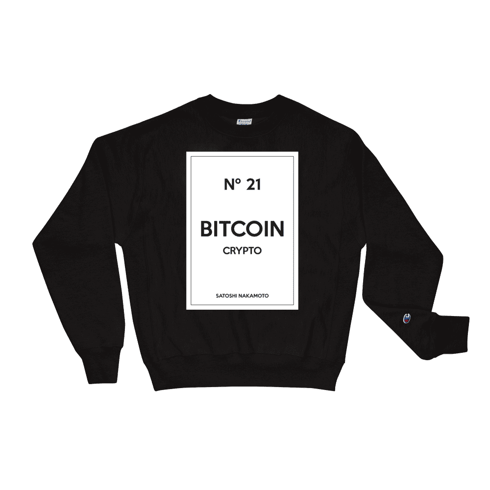 Bitcoin Nº21 x Satoshi Nakamoto Champion Sweatshirt